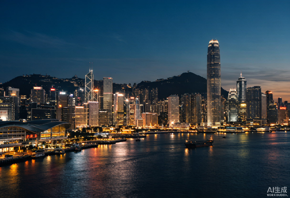 粤港金融中心天际线